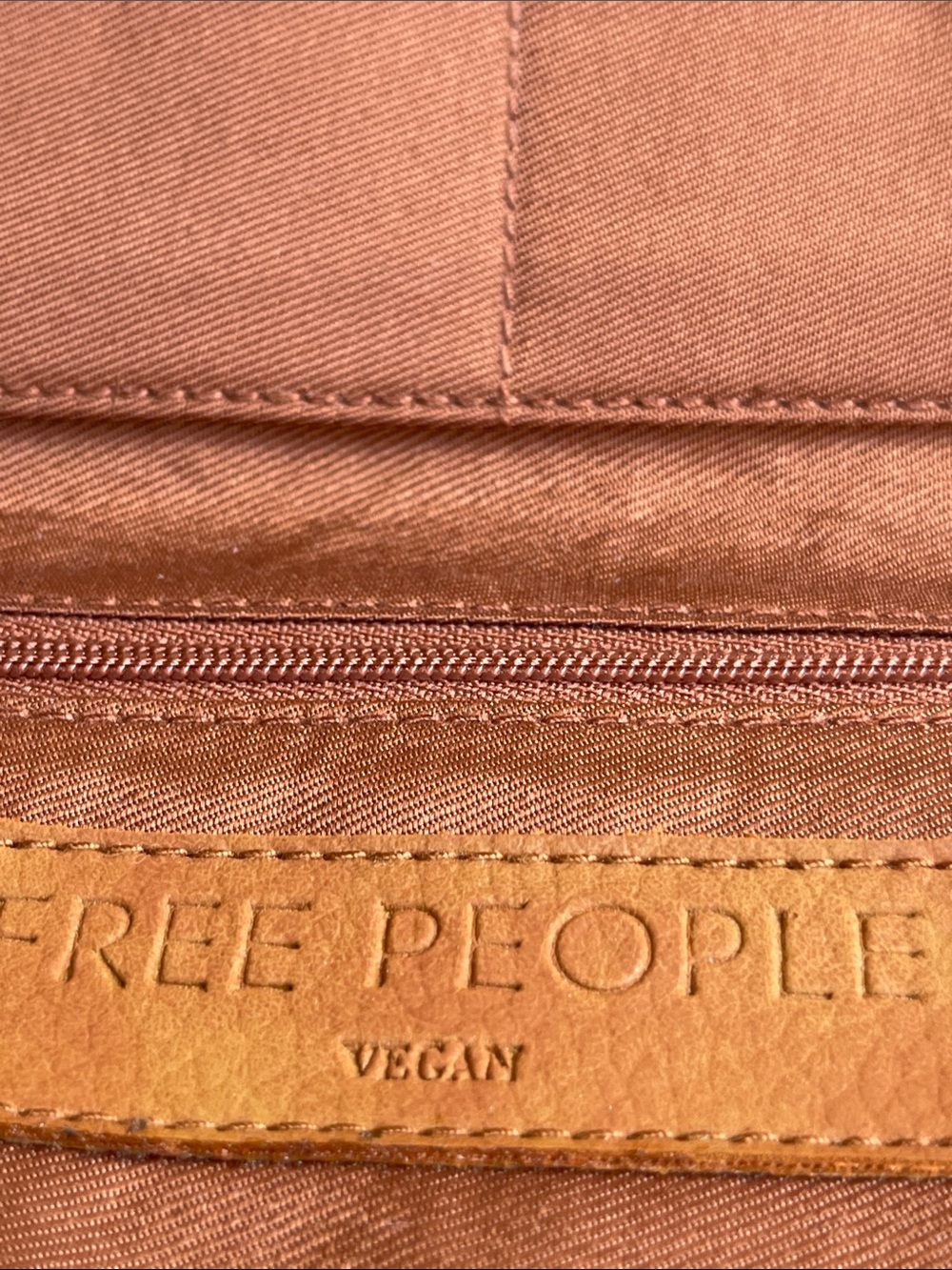 Free People Distressed Vegan Leather Wristlet Wallet - Picture 4 of 6